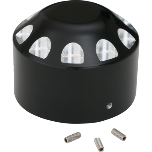 Show Chrome - Show Chrome Axle Nut Cover - Black - 44-105