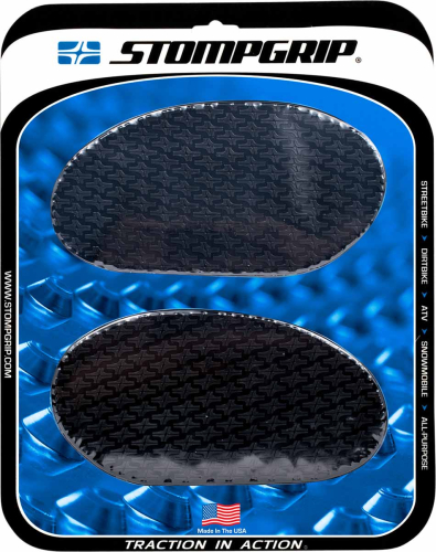 Stompgrip - Stompgrip Icon Profile Small Street Bike Tank Grips - Black - 50-14-0002B
