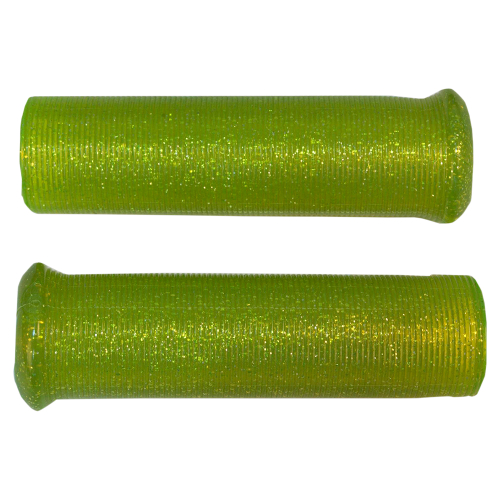 Emgo - Emgo Star Fire Flake Grips for 7/8in. Handlebars - Yellow - 42-21125