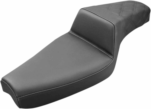 Saddlemen - Saddlemen Step-Up Rear Lattice Stitch Seat - Black - 807-03-173