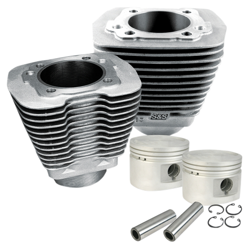 S&S Cycle - S&S Cycle 3 1/2in. Bore Cylinder and Piston Kit - Natural - 910-0179