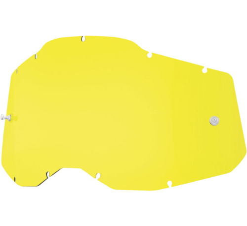 100% - 100% Lens for Racecraft 2/Accuri 2/Stratus 2 Goggles - Yellow - 59077-00003