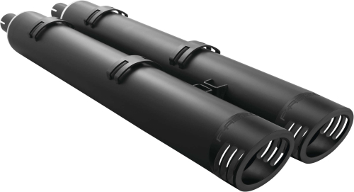 Freedom Performance - Freedom Performance 4in Racing Slip-on Mufflers for Indian - Black/Pitch Black Tip - IN00223
