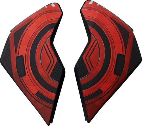 Icon - Icon Side Plate for Airflite Helmet - BlockChain Red - 0133-1252