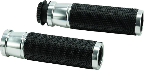 PUIG - PUIG Hi-Tech Accent Grips - Silver - 6326P