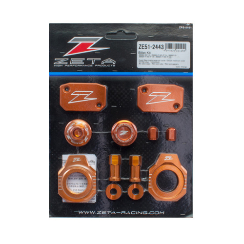 ZETA - ZETA Billet Kit - Orange - ZE51-2443