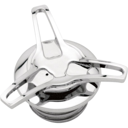 Covingtons - Covingtons Vented Gas Cap with Bung - Spoke Cap - Chrome - C1122-C-HR