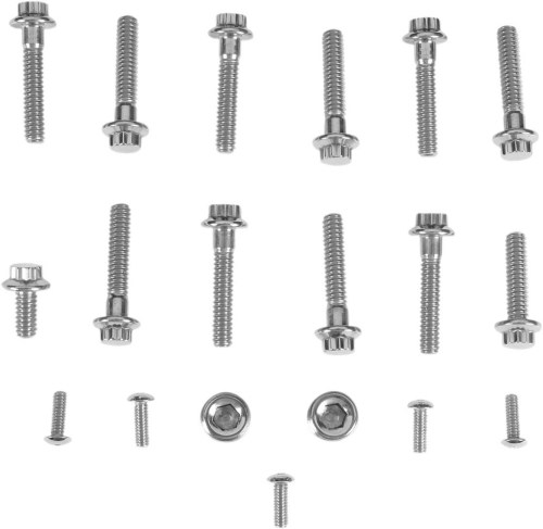 Diamond Engineering - Diamond Engineering Cam and Point Cover 12-Point Polished Stainless Engine Bolt Kit - PB521S