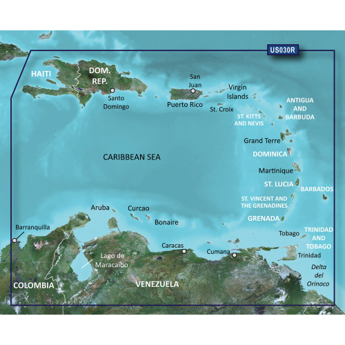 Garmin - Garmin BlueChart&reg; g2 HD - HXUS030R - Southeast Caribbean - microSD&trade;/SD&trade;