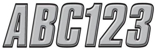 Hardline - Hardline Series 800 Registration Kit - Silver/Black with Bevel Outline - SIBLK800