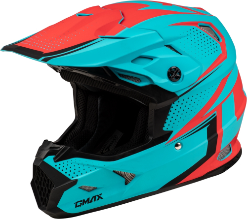 G-Max - G-Max MX-96 502 Helmet - D39621003 - Matte Blue/Red - X-Small
