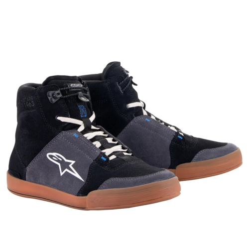 Alpinestars - Alpinestars Chrome Riding Shoes - 2512322-1172-8 - Black/Asphalt/Gum Blue - 8