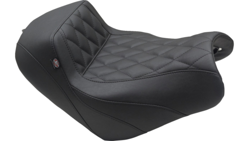 Mustang - Mustang Squareback/Fastback Solo Seat - Diamond Stitch - Black - 76430