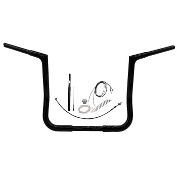 Fat Baggers, Inc. - Fat Baggers, Inc. 1-1/4in. EZ Install Flat Top Handlebar Kit - Black - 719014-B