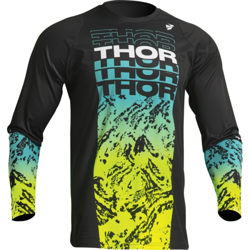 Thor - Thor Sector Atlas Jersey - 2910-7055 - Black/Teal - Large