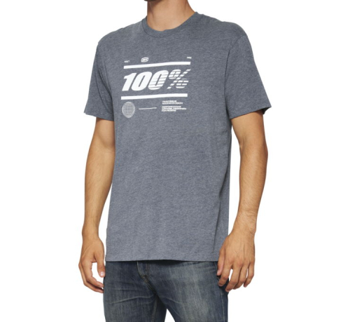 100% - 100% Global T-Shirt - 20000-00058 - Heather Gray - X-Large