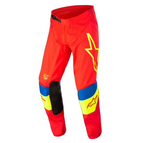 Alpinestars - Alpinestars Techstar Quadro Pants - 3721122-3057-38 - Bright Red/Yellow Fluo/Blue - 38