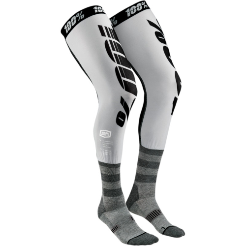 100% - 100% Knee Brace Moto Socks - 24014-007-17 - Gray - Sm-Md