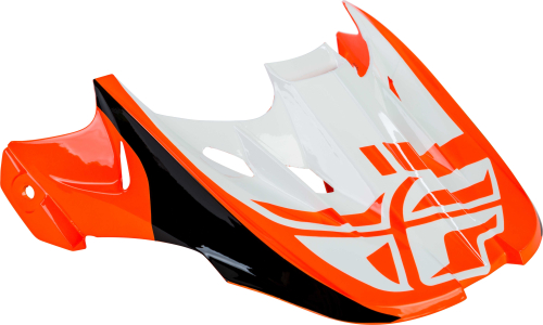 Fly Racing - Fly Racing Visor for Kinetic Sharp Helmets - Orange/Black - 73-47963