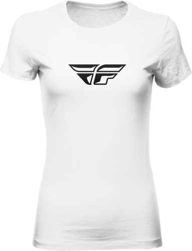 Fly Racing - Fly Racing Fly F-Wing Womens Tee - 356-0481L - White - Large