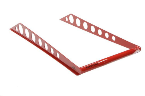 Skinz Protective Gear - Skinz Protective Gear Rear Custom Aluminum Bumper - Lava Red - SDRB465-X-RD