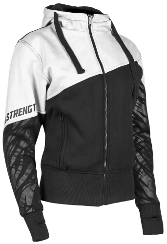 Speed & Strength - Speed & Strength Cat Outa Hell 2.0 Womens Armored Hoody - 1106-1403-0953 - White/Black - Medium