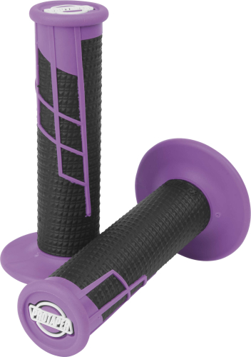 ProTaper - ProTaper Clamp-On Half Waffle Grips - Neon Purple/Black - 021659
