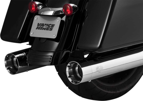 Vance & Hines - Vance & Hines Oversized 450 Titan Slip-On Mufflers - Chrome - 16650