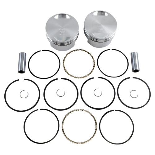 Wiseco - Wiseco K Piston Kit (73ci., Flat Top) - .020in. Oversize to 3.518in., 9:1 Compression - K1662
