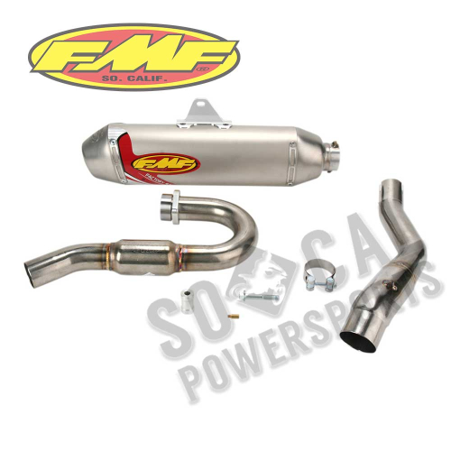 FMF Racing - FMF Racing Factory 4.1 Full System with PowerBomb Header - Titanium Muffler - 044208