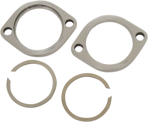 Drag Specialties - Drag Specialties Exhaust Flange Kit - Polished Stainless Steel - 74545SS2