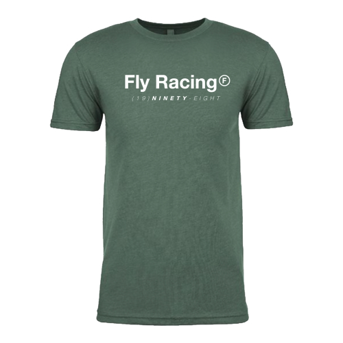 Fly Racing - Fly Racing Fly Trademark T-Shirt - 354-0315L - Forest Green Heather - Large