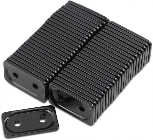 Woodys - Woodys Double Grand Digger Aluminum Support Plates - 5/16in. - Black (48pk.) - ADG-3810-48