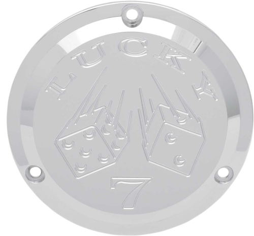 Joker Machine - Joker Machine Billet Derby Cover - Lucky 7 Chrome - 921017L