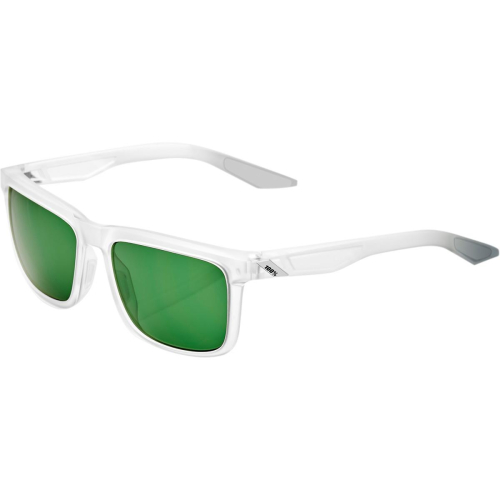 100% - 100% Blake Sunglasses - 61029-010-74 - Clear/Gray/Green Lens