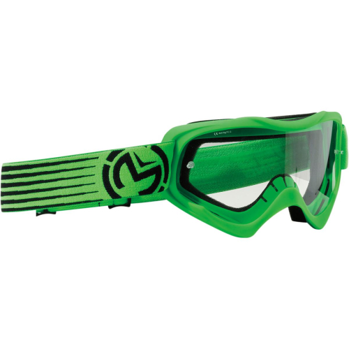 Moose Racing - Moose Racing Qualifier Youth Slash Goggles - 2601-2127 - Green/Black/Clear Lens