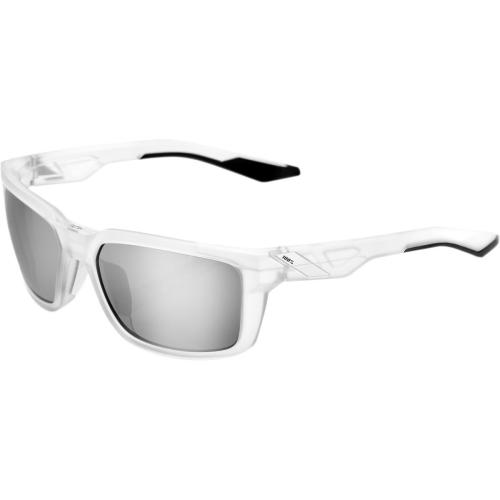 100% - 100% Daze Sunglasses - 61030-010-76 - Clear/Silver Lens