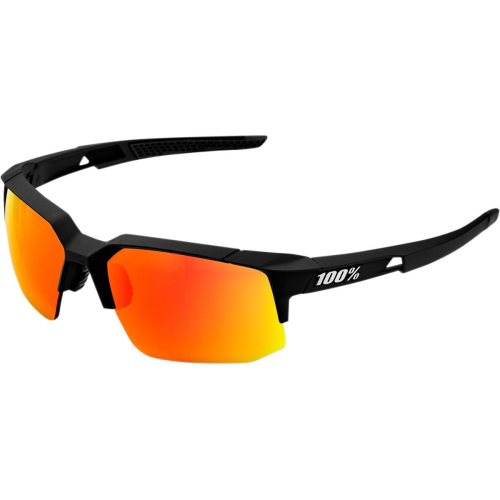 100% - 100% Speedcoupe Sunglasses - 61031-100-43 - Black/Red Mirror Lens