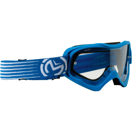 Moose Racing - Moose Racing Qualifier Youth Slash Goggles - 2601-2126 - Blue/White/Clear Lens