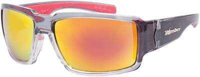 Bomber - Bomber Boogie Bomb Floating Sunglasses - BG104RM-RF - 2-Tone Smoke/Red Mirror Lens