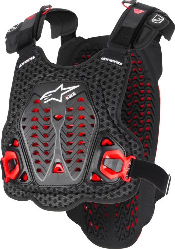 Alpinestars - Alpinestars A-5 Plasma Chest Protector - 6700825-132-XLX - Black/Red/White - XL-2XL