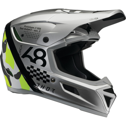 Thor - Thor Reflex Sport Composite Helmet - 0110-8769 - Riot Gray/Acid - X-Small