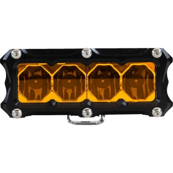 Heretic Studio - Heretic Studio 4in. 6-Series Flood Light - Black with Amber Lens - 50413