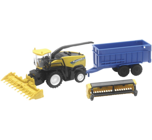 New Ray Toys - New Ray Toys 1:62 New Holland Harvester and Trailer - 05003