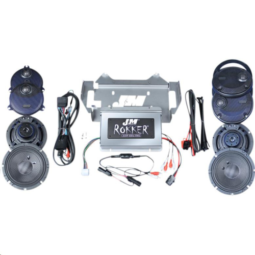 J&M - J&M Rokker 800W 4-Channel Programmable Amp/Speaker Kit - XXRK800SP414UL5