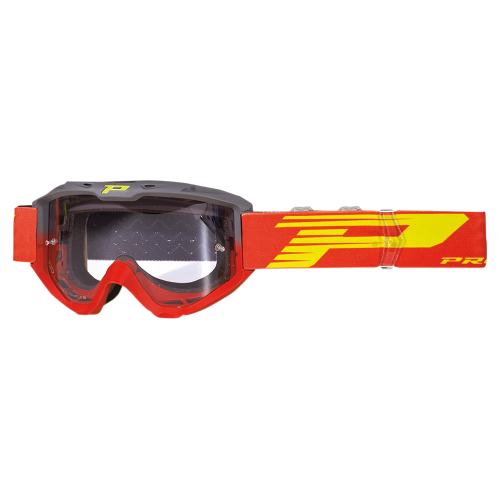 Pro Grip - Pro Grip 3450 Riot Goggles - PZ3450GRRO - Gray/Red / Light Sensitive Clear Lens - OSFA