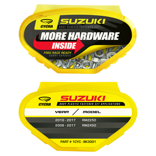 Cycra - Cycra Body Plastic Fastener Set - 1CYC-BK3001