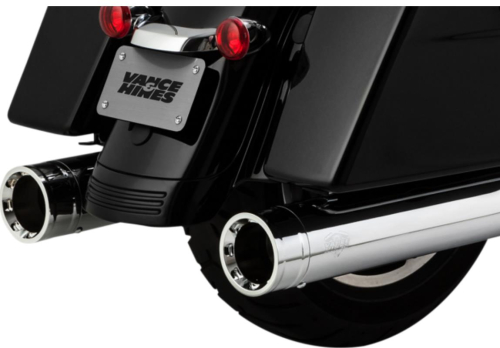 Vance & Hines - Vance & Hines Oversized 450 Destroyer Slip-On Mufflers - Chrome - 16654