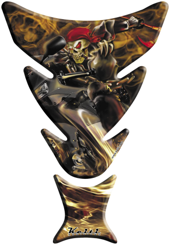 Keiti - Keiti Tank Protector - Flames - Skeleton Biker - KT7100
