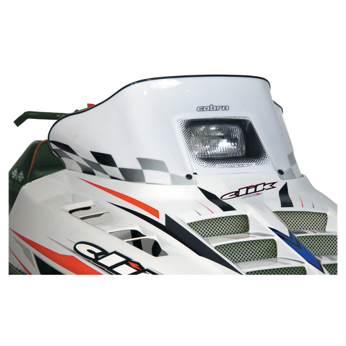 Powermadd - Powermadd Cobra Windshield - 11.5in. - White/Black Checks - 11123